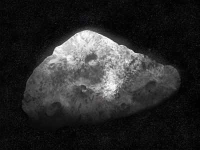 Asteroid asteroid asteroids astronaut astronomy blackandwhite cosmos digital painting illustration meteorite procreate solar system space stars universe