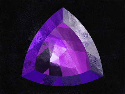 Amethyst amethyst crystal gems gemstone illustration procreate purple quartz shiny