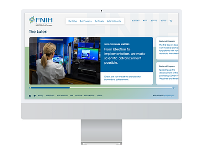 FNIH - Homepage Experience