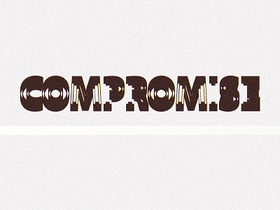 Compromise bold compromise retro sans serif texture typography vector