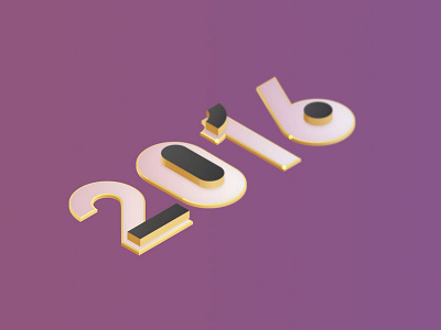 2016 2016 gold purple type