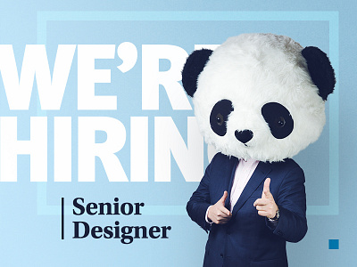 We're hiring a senior designer!