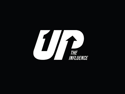 1UP THE INFLUENCE LOGO branding brandmark logo typography