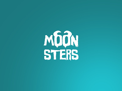 MOONSTERS - Typeface branding graphic design logo