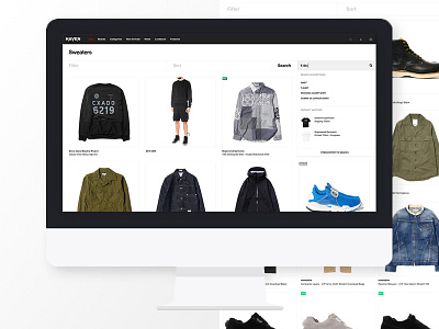 Haven - Collection & Search blog clothing design e commerce menswear store ui ux web website