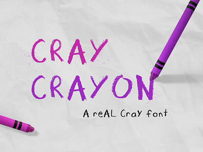 Cray Crayon - Hand drawn font