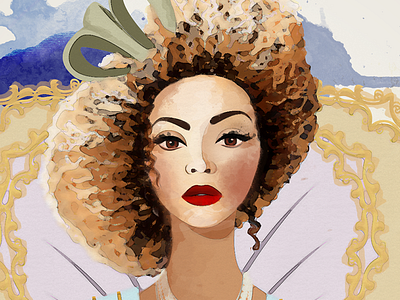 Mrs. Carter beyonce flawless illustration mrs carter queen watercolor