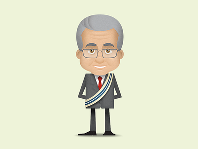 Mr. Mayor character illustration mayor