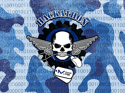 Hackathon logo army developers hackathon it marathon skull special force