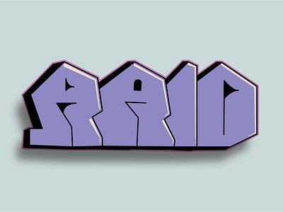 Raid Graffiti Piece Purple