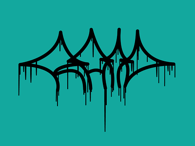 Raid drippy graffiti tag design graffiti illustration typography