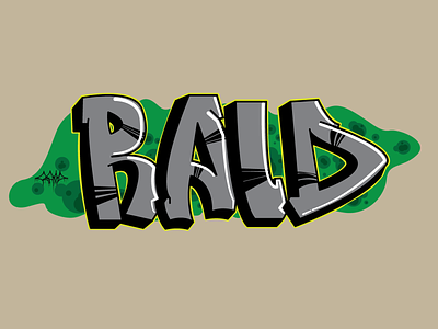 Raid Graffiti Piece design graffiti illustration typography