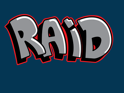 Raid Graffiti StraightLetter design graffiti illustration typography vector