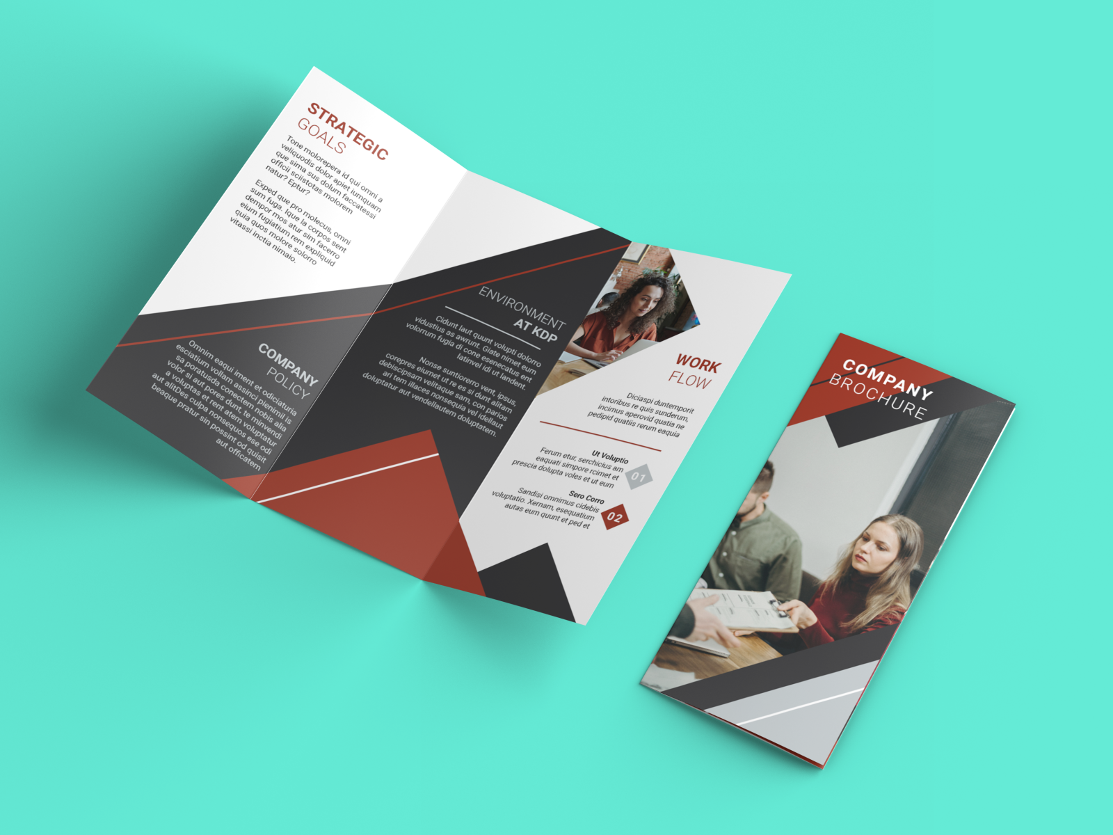 Corporate Trifold Brochure By Jun On Dribbble