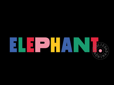 Elephant logo branding design conceptual elephant logo