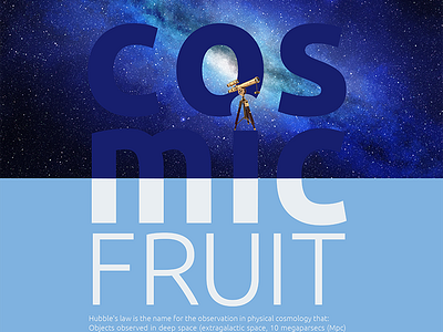 Cosmic Fruit artist branding design designer expert graphic design orbital visual llc poster art thefuturchallenge thinker tim tourtillotte typography