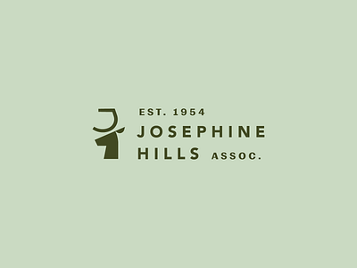Josephine Hills animal brand branding deer deer logo geometric lockup logo mark type typogaphy vector