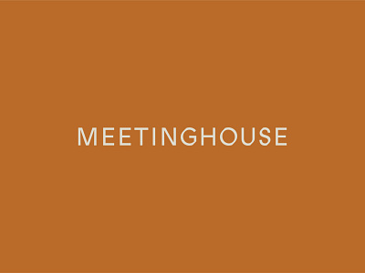 Meetinghouse Wordmark brand brand applications branding business card church lockup logo type typography