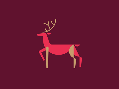 Oh Deer animal deer design geometric illustration nature