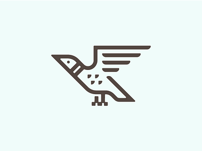 Birdie bird animal fly birdmark icon logo logomark mark symbol