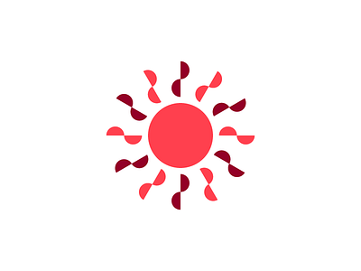 Sunday Sun geometric icon logo mark shapes sun sunday sundayfunday symbol weekend