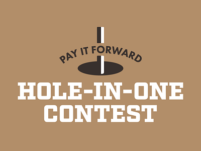 Hole-In-One contest golf holeinone logo logodesign logotype payitforward