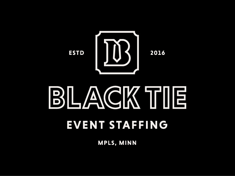 Black Tie Logo by Andrew Nolan on Dribbble