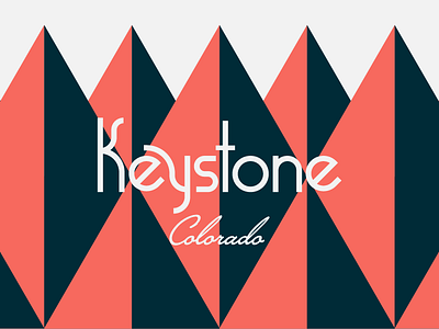 Keystone Co colorado customtype flatdesign freshair geometric illustration keystone lettering logo mountains peak type
