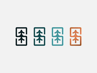 Standing Timber branding construction icon logdesign logo mark monogram nature s timber tree