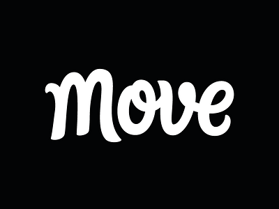 Move bezier branding handlettering lettering logo logotype ministry move typography youth