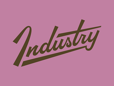 Industry Logotype brand custom hand industry lettering logo logotype type typography