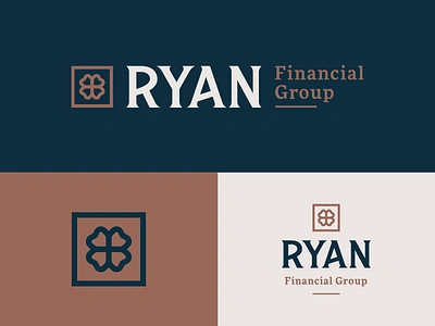 RFG brand branding clover custom financial group irish lettering logo mark type