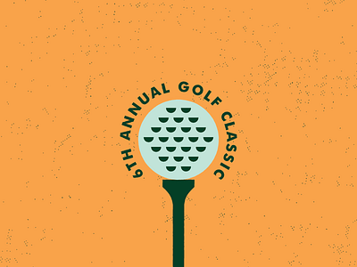 Golf Classic caddyshack classic geometric golf illustration lockup logo tee texture tournament