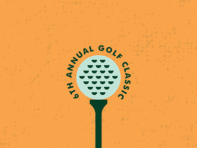 Golf Classic caddyshack classic geometric golf illustration lockup logo tee texture tournament