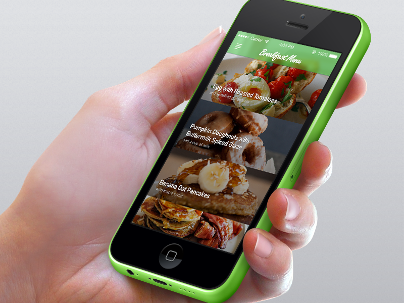 Dummy food app by Murat Mutlu on Dribbble