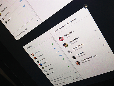 Marvel teams preview add avatars collaborators directory invite list modal profiles teams