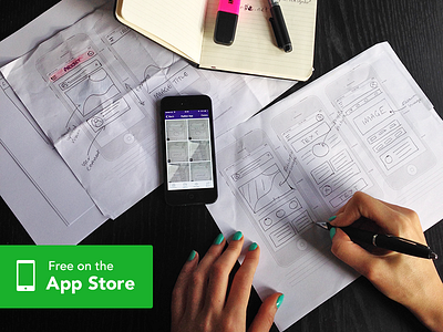 Marvel iPhone app 2.1 now live! free ios7 iphone app mobile project list prototype thumbnails wireframe