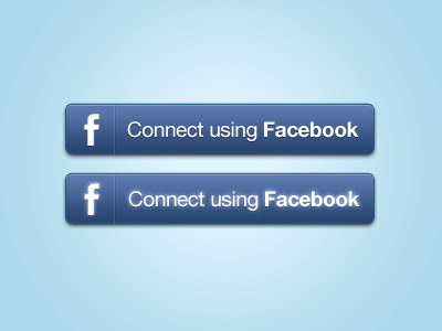 Facebook Connect Buttons PSD button facebook facebook connect freebie hover psd
