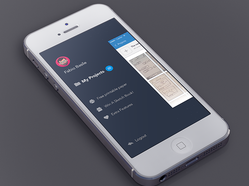 Sidebar Menu Marvel iPhone by Murat Mutlu for Marvel on Dribbble