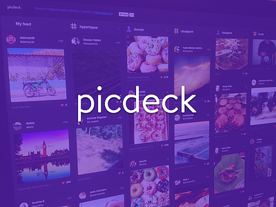 Picdeck - Tweetdeck style viewer for Instagram gallery hack images instagram thumbnails ui web