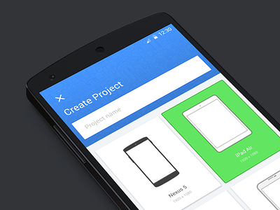 Material design - create project android android app gallery material design project select thumbnail ui