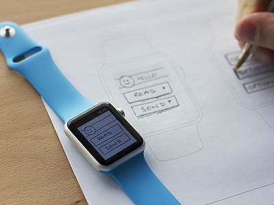 View your sketches and mockups on the Apple Watch