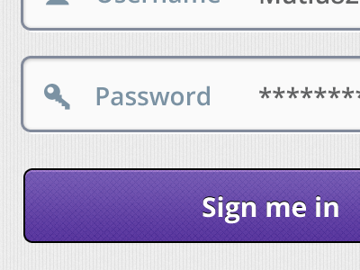 iPhone app sign-in screen app button iphone iphone app log in password retina sign in twitter twitter connect username