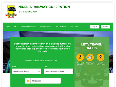 Nigeria RailWay railway ui ux