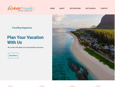 Traveling Agency WEBSITE landing page product design traveling agency ux website