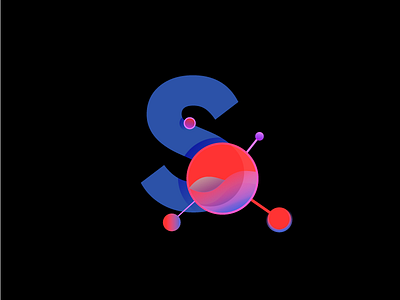 S for Science | Illustration atoms graphicdesign iconography illustration science work in progress