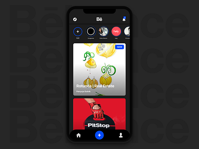 Behance app concept iPhone X