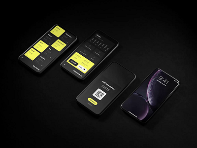 Ampère | App Features animation app app animations behance black branding concept design interface notifications technology ui ui ux ux ux design