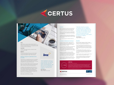 Certus Solutions Brochure brand collateral branding assets brochure design leaflet mockup
