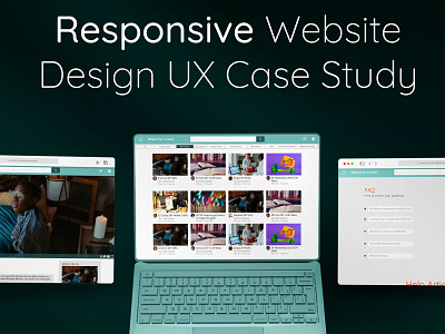 Responsive Website Design in Adobe XD app branding design graphic design ui ux
